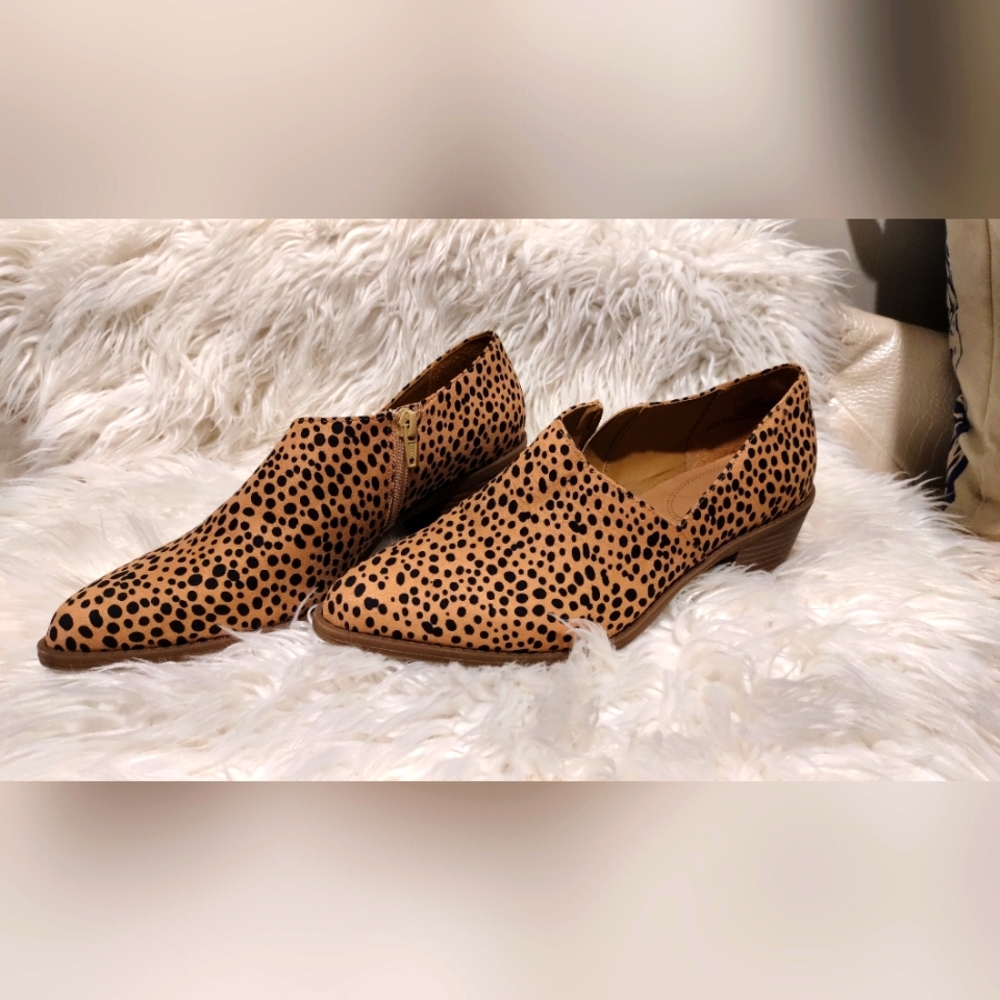 Maurices Tan and Black Leopard Print Flats